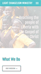 Mobile Screenshot of lightevangelismministry.org